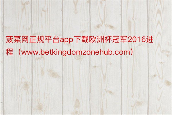 菠菜网正规平台app下载欧洲杯冠军2016进程（www.betkingdomzonehub.com）